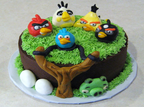 Angry Birds Birthday Cake